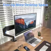 حامل شاشة عالمي قابل للتمديد لسطح المكتب/المزدوج