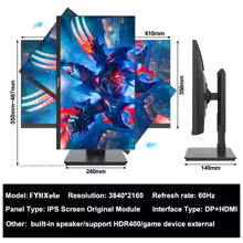 FYHXele 27-inch 4K IPS Computer Monitor
